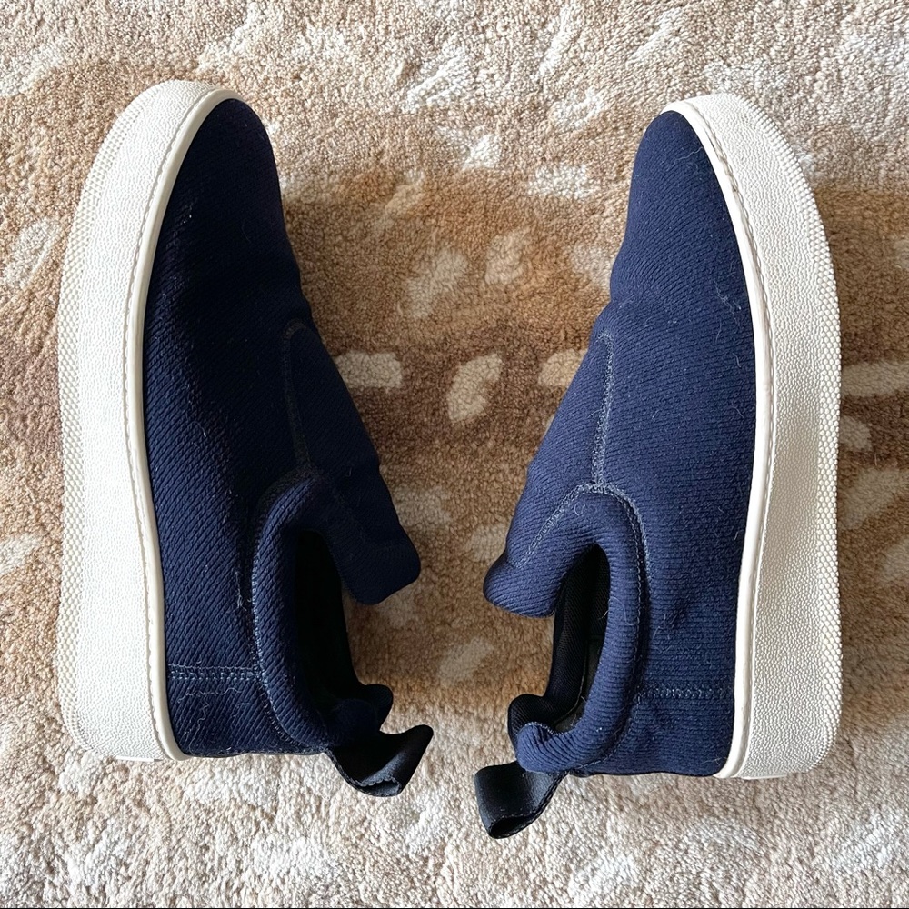 Céline Pull On Sneakers In Navy Jacquard Size 37 - Picture 6 of 13